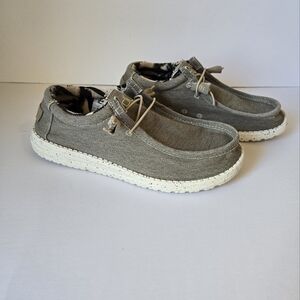 Hey Dude Beige, Comfortable Loafers Size 8